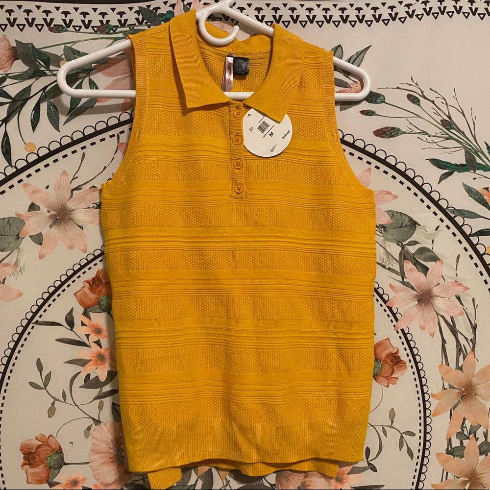 Women’s Yellow Collared Shirt